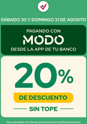 Catálogo Supermayorista Vital en Santa Fe | 20% de descuento con Modo |  | 2025-08-30T00:00:00.000Z - 2025-08-31T00:00:00.000Z