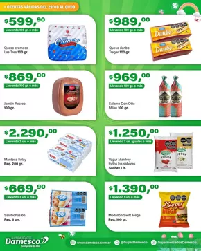 Catálogo Supermercados Damesco | Grandes descuentos en productos seleccionados | 2025-08-29T00:00:00.000Z - 2025-09-01T00:00:00.000Z