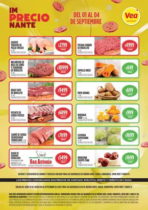 Catálogo Supermercados Vea en General Pacheco | Oferta Semanal BsAs Nea | 2025-09-01T00:00:00.000Z - 2025-09-04T00:00:00.000Z