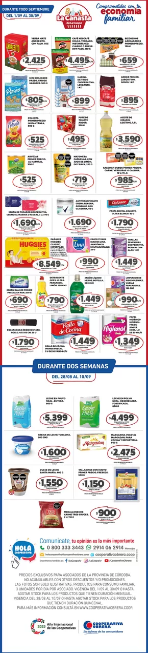 Catálogo Cooperativa Obrera en San Nicolás de los Arroyos | canasta VM-01092025 | 2025-09-02T00:00:00.000Z - 2025-09-16T00:00:00.000Z