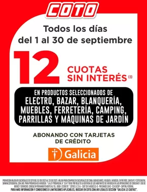 Catálogo Coto en Buenos Aires | Coto Afiche Web- Galicia | 2025-09-05T00:00:00.000Z - 2025-09-19T00:00:00.000Z