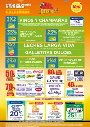 Catálogo Supermercados Vea en Río Cuarto | Ofertas | Córdoba | 2025-09-05T00:00:00.000Z - 2025-09-07T00:00:00.000Z