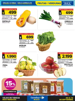Catálogo Carrefour en Guaymallén | Frutas y Verduras 08 Septiembre | 2025-09-08T00:00:00.000Z - 2025-09-15T00:00:00.000Z