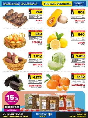 Catálogo Carrefour en Villa Allende | Ofertas y promociones actuales | 2025-09-08T00:00:00.000Z - 2025-09-15T00:00:00.000Z