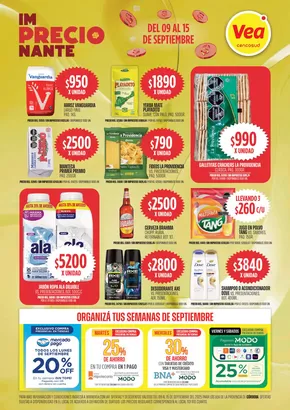Catálogo Supermercados Vea | Oferta IMPRECIONANTE Córdoba | 2025-09-09T00:00:00.000Z - 2025-09-15T00:00:00.000Z