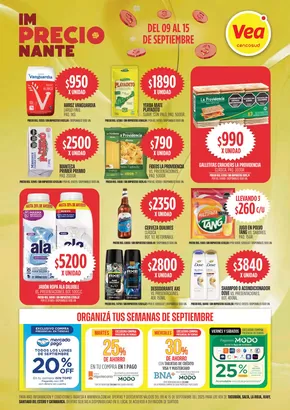 Catálogo Supermercados Vea en Godoy Cruz | Oferta imPRECIOnante | 2025-09-09T00:00:00.000Z - 2025-09-15T00:00:00.000Z