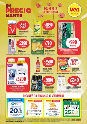 Catálogo Supermercados Vea en Chajarí | Nuestras mejores ofertas para ti | 2025-09-09T00:00:00.000Z - 2025-09-15T00:00:00.000Z