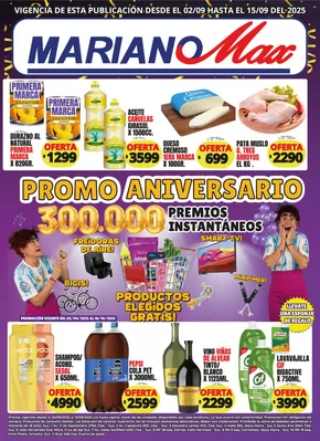 Catálogo Supermercados Mariano Max | Ofertas principales para ahorradores | 2025-09-11T00:00:00.000Z - 2025-09-25T00:00:00.000Z