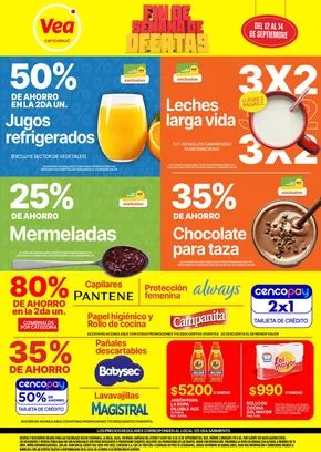 Catálogo Supermercados Vea en Godoy Cruz | Oferta fin de semana | 2025-09-12T00:00:00.000Z - 2025-09-14T00:00:00.000Z