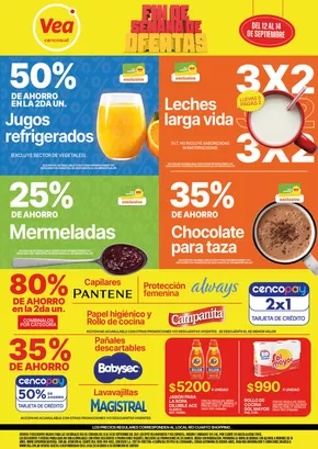 Catálogo Supermercados Vea | Ofertas | Córdoba | 2025-09-12T00:00:00.000Z - 2025-09-14T00:00:00.000Z
