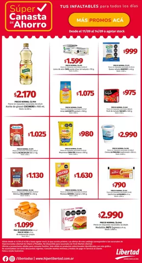 Catálogo Hiper Libertad en San Miguel de Tucumán | Ofertas y gangas exclusivas | 2025-09-13T00:00:00.000Z - 2025-09-27T00:00:00.000Z