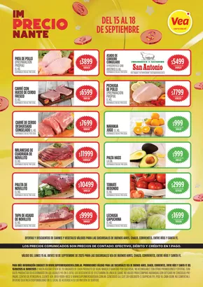 Catálogo Supermercados Vea en Chivilcoy | Oferta Semanal BsAs Nea | 2025-09-15T00:00:00.000Z - 2025-09-18T00:00:00.000Z