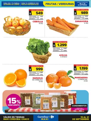 Catálogo Carrefour en Villa Allende | Ofertas principales para ahorradores | 2025-09-15T00:00:00.000Z - 2025-09-22T00:00:00.000Z