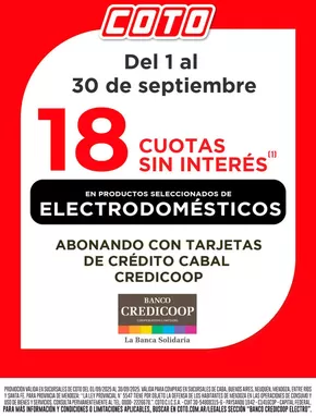 Catálogo Coto en Acassuso | Coto credicoopelectro | 2025-09-14T00:00:00.000Z - 2025-09-28T00:00:00.000Z