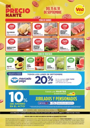 Catálogo Supermercados Vea | Semanal de Chubut | 2025-09-15T00:00:00.000Z - 2025-09-18T00:00:00.000Z