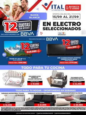 Catálogo Supermayorista Vital en Bahía Blanca | Ofertas principales para todos los cazadores de gangas | 2025-09-17T00:00:00.000Z - 2025-10-01T00:00:00.000Z