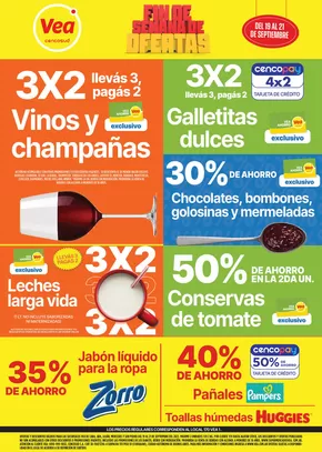 Catálogo Supermercados Vea en La Plata | Ofertas especiales atractivas para todos | 2025-09-19T00:00:00.000Z - 2025-09-21T00:00:00.000Z
