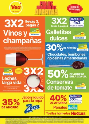Catálogo Supermercados Vea en La Plata | Ofertas principales para todos los clientes | 2025-09-19T00:00:00.000Z - 2025-09-21T00:00:00.000Z