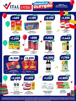 Catálogo Supermayorista Vital en La Florida (Salta) | Ofertas de semana |  | 2025-09-22T00:00:00.000Z - 2025-10-06T00:00:00.000Z
