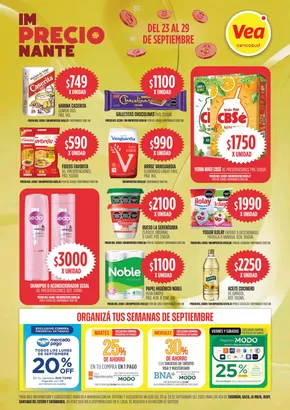Catálogo Supermercados Vea en Belén de Escobar | ofertas imPRECIOnante Cuyo  | 2025-09-23T00:00:00.000Z - 2025-09-29T00:00:00.000Z