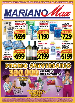 Catálogo Supermercados Mariano Max en Arroyito (Córdoba) | Ofertas especiales atractivas para todos | 2025-09-25T00:00:00.000Z - 2025-10-09T00:00:00.000Z