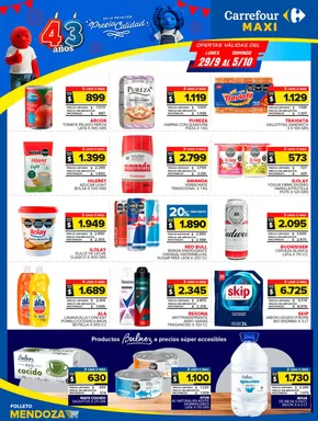 Catálogo Carrefour Maxi en Arroyito (Córdoba) | OFERTAS SEMANALES MDZ | 2025-09-29T00:00:00.000Z - 2025-10-05T00:00:00.000Z