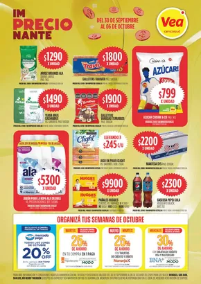 Catálogo Supermercados Vea en Adrogué | Oferta imPRECIOnante Cuyo- Patagonia | 2025-09-30T00:00:00.000Z - 2025-10-06T00:00:00.000Z