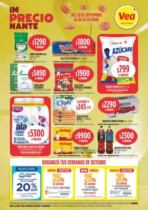 Catálogo Supermercados Vea en La Plata | Oferta imPRECIOnante | 2025-09-30T00:00:00.000Z - 2025-10-06T00:00:00.000Z