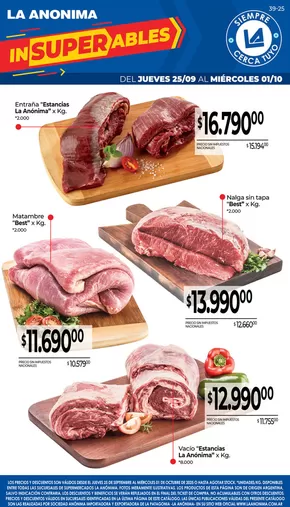 Catálogo La Anonima | Carnes, frutas y verduras | 2025-10-01T00:00:00.000Z - 2025-10-15T00:00:00.000Z