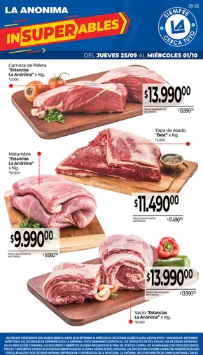 Catálogo La Anonima en Ushuaia | Carnes, frutas y verduras | 2025-10-01T00:00:00.000Z - 2025-10-15T00:00:00.000Z