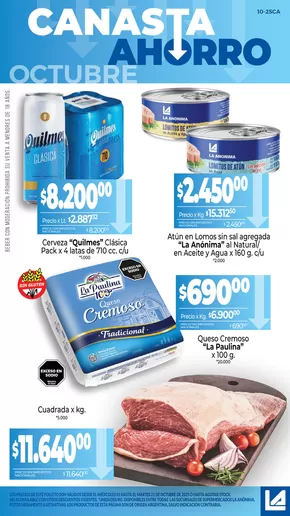 Catálogo La Anonima en Ushuaia | Canasta Ahorro | 2025-10-01T00:00:00.000Z - 2025-10-15T00:00:00.000Z