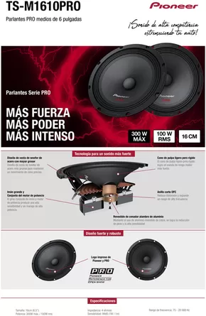 Catálogo Pioneer en El Calafate | TS-M1610PRO | 2025-10-02T00:00:00.000Z - 2025-12-31T00:00:00.000Z