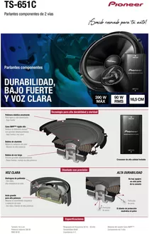 Catálogo Pioneer en Villa Elisa (Entre Ríos) | TS-651C | 2025-10-02T00:00:00.000Z - 2025-12-31T00:00:00.000Z