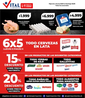 Catálogo Supermayorista Vital en Posadas | Ofertas principales y descuentos | 2025-10-03T00:00:00.000Z - 2025-10-17T00:00:00.000Z