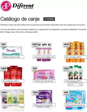 Catálogo Diferent Perfumerias en San Ramón de la Nueva Orán | Catálogo de canje | 2025-10-03T00:00:00.000Z - 2025-10-31T00:00:00.000Z