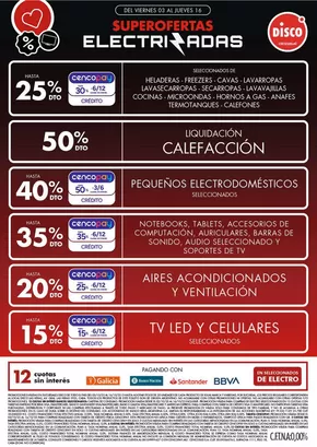 Catálogo Disco en Córdoba | Ofertas | Electro, T. Libre y más | 2025-10-03T00:00:00.000Z - 2025-10-16T00:00:00.000Z