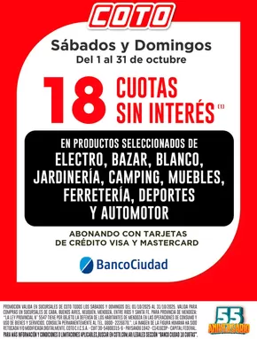 Catálogo Coto en Villa Domínico | Coto Afiche Web Banco Ciudad | 2025-10-04T00:00:00.000Z - 2025-10-18T00:00:00.000Z