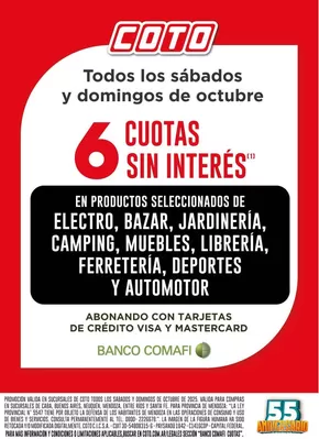 Catálogo Coto en Villa Domínico | Coto Afiche Web Banco Comafi- | 2025-10-04T00:00:00.000Z - 2025-10-18T00:00:00.000Z
