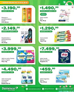 Catálogo Supermercados Damesco en Salta | Nuevas ofertas para descubrir | 2025-10-06T00:00:00.000Z - 2025-10-20T00:00:00.000Z