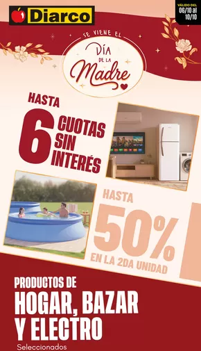 Catálogo Diarco en José C. Paz | OFERTAS HOGAR, BAZAR Y ELECTRO | 2025-10-06T00:00:00.000Z - 2025-10-10T00:00:00.000Z