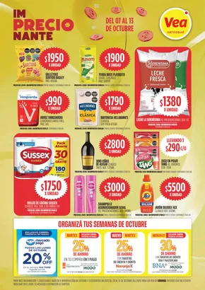 Catálogo Supermercados Vea en Baradero | Ofertas im-PRECIO-nantes Córdoba | 2025-10-07T00:00:00.000Z - 2025-10-13T00:00:00.000Z