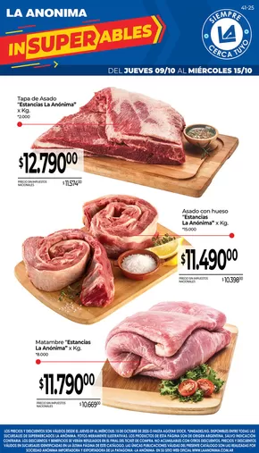 Catálogo La Anonima en Ameghino | Carnes, frutas y verduras | 2025-10-09T00:00:00.000Z - 2025-10-23T00:00:00.000Z