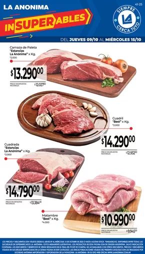 Catálogo La Anonima en Trelew | Carnes, frutas y verduras | 2025-10-09T00:00:00.000Z - 2025-10-23T00:00:00.000Z