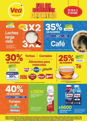 Catálogo Supermercados Vea en Merlo (San Luis) | Ofertas fin de semana Cuyo | 2025-10-09T00:00:00.000Z - 2025-10-12T00:00:00.000Z