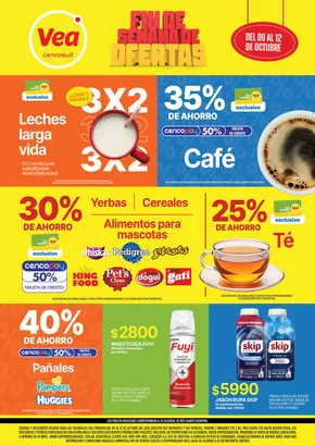 Catálogo Supermercados Vea en Río Grande | Ofertas fin de semana | Córdoba | 2025-10-09T00:00:00.000Z - 2025-10-12T00:00:00.000Z
