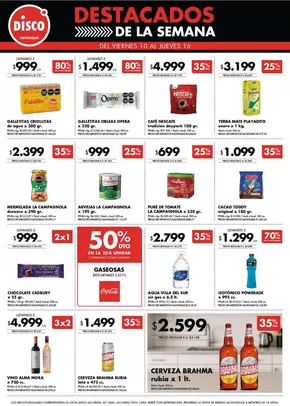 Catálogo Disco en Godoy Cruz | Destacados - Ofertas I Nacional  | 2025-10-10T00:00:00.000Z - 2025-10-16T00:00:00.000Z