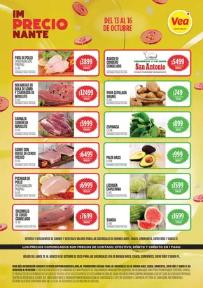 Catálogo Supermercados Vea en Luján (Buenos Aires) | Oferta Semanal BsAs Nea | 2025-10-13T00:00:00.000Z - 2025-10-16T00:00:00.000Z