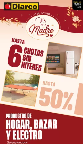 Catálogo Diarco en Caleta Olivia | OFERTAS HOGAR, BAZAR Y ELECTRO | 2025-10-13T00:00:00.000Z - 2025-10-17T00:00:00.000Z