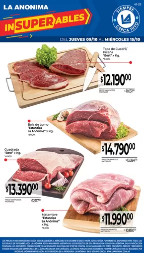 Catálogo La Anonima en San Martín de los Andes | Carnes, frutas y verduras | 2025-10-14T00:00:00.000Z - 2025-10-28T00:00:00.000Z