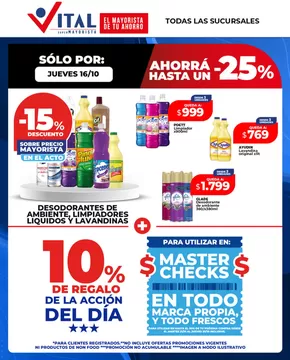 Catálogo Supermayorista Vital en Rauch | Ofertas y promociones actuales | 2025-10-16T00:00:00.000Z - 2025-10-30T00:00:00.000Z